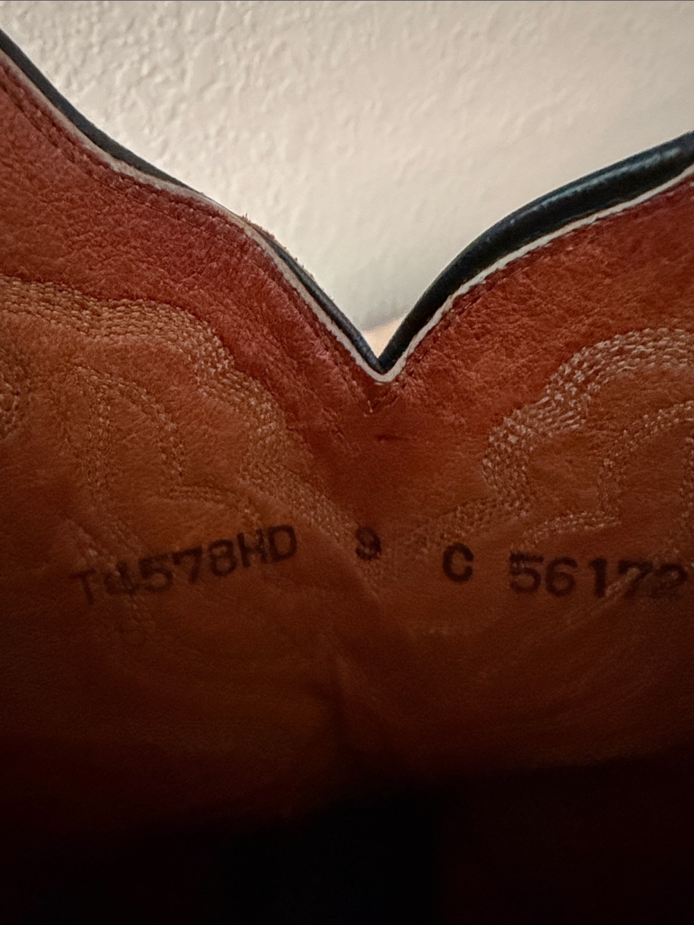 Lucchese western ostrich hide boots 3722 - Picture 7 of 8